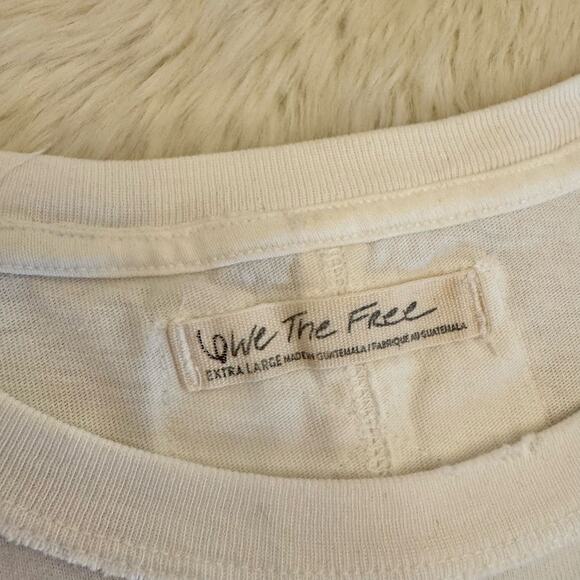 We The Free White Fade Into You Tee Long Sleeve Tee Shirt XL NWOT - Picture 7 of 13